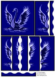 Beautiful Blue Swan