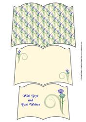 Open Book Blue Flower