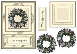 Lily and Rose Wreath Sympathy