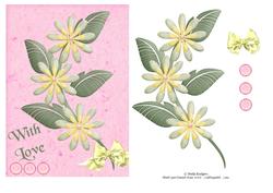 Yellow Flowers on Pink