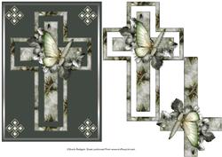 Butterfly Sympathy Cross