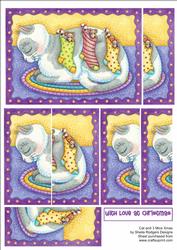 Cat and 3 Mice Xmas Side Stacker