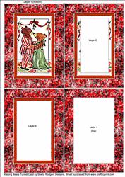 Kissing Bears Tunnel Card