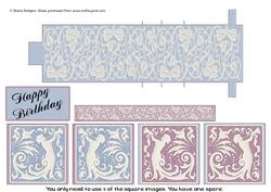 Lace Design Waterfall Card