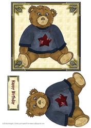 Teddy in Blue Sweater