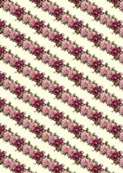 Wine and Pink Roses Backing Paper