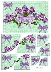 Purple Roses Corner Stacker