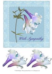 Lilies on Blue Lace