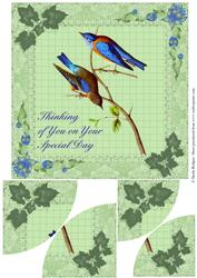 Blue Birds Corner Stacker
