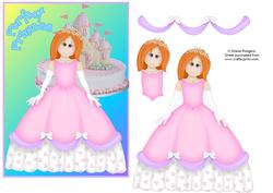Princess with Castle Cake