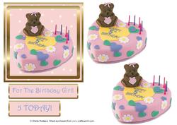 Teddy Cake 5th Birthday