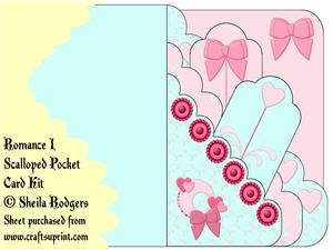 Romance 1 Scalloped Pocket Card Kit