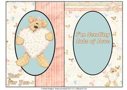 Quilted Bear with Heart