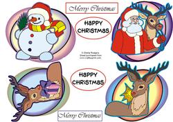 4 Christmas Toppers