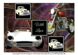Cars, Trucks and Bikes Tri Fold Steps