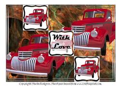 Red Trucks Tri Fold Steps