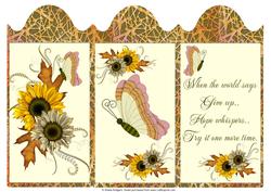 Don't Give Up Butterfly Tri Fold 2