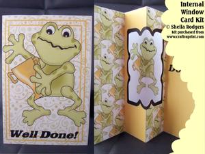 Celebration Frog Internal Window Card Kit
