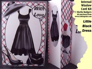 Little Black Dress Internal Window Card Kit