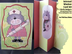Get Well Soon Kitties Internal Window Card Kit