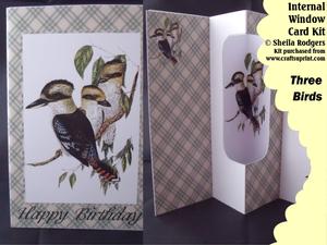 3 Birds Internal Window Card Kit