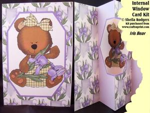 Iris Bear Internal Window Card Kit