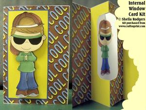 Cool Boy Internal Window Card Kit