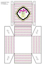 Pink Flowered Gift Box