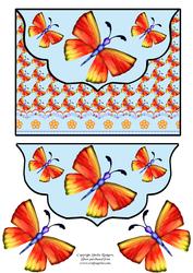 Sunburst Meadow Butterfly Envelope Card