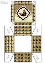 Golden Swallowtail Butterfly Gift Box