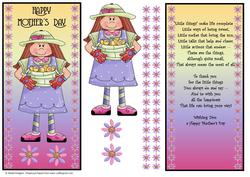 Mother's Day Dl Card with Insert and Poem