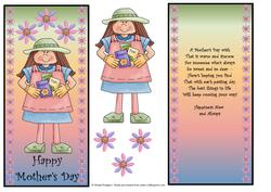 Mother's Day Dl Card with Insert and Poem 2