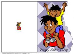 Father's Day Wavy Edge Cut and Fold