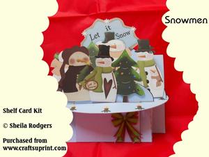 Snowmen Shelf Card