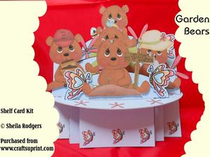 Garden Bears Shelf Card Kit