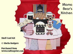 Mama Bear's Kitchen Shelf Card