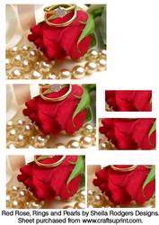 Red Rose, Rings and Pearls.