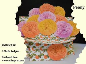 Peony 3D Shelf Card Kit