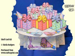 Birthday Gifts 3D Shelf Card Kit