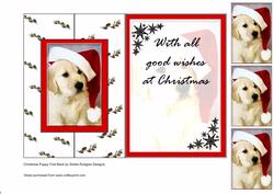 Christmas Puppy Fold Back
