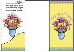 Voucher Card - Birthday Flowers