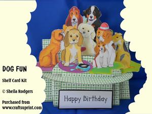 Dog Fun 3D Shelf Card Kit