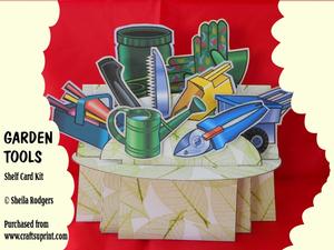 Garden Tools 3D Shelf Card Kit