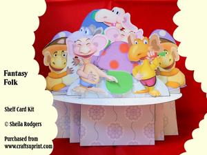 Fantasy Folk 3D Shelf Card