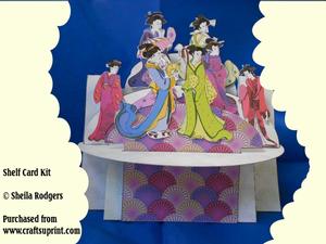 Japanese Ladies 3D Shelf Card Kit
