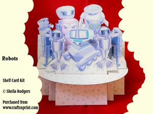 Robots 3D Shelf Card Kit