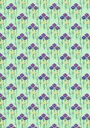 Stylized Flowers Backing Paper