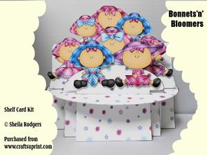 Bonnets'n'bloomers 3D Shelf Card Kit