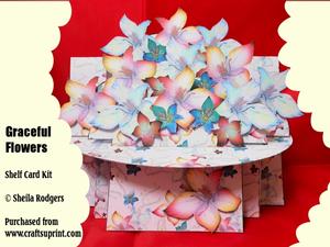 Graceful Flowers 3D Shelf Card
