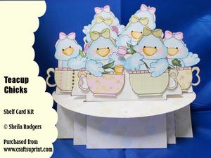 Teacup Chicks 3D Shelf Card Kit